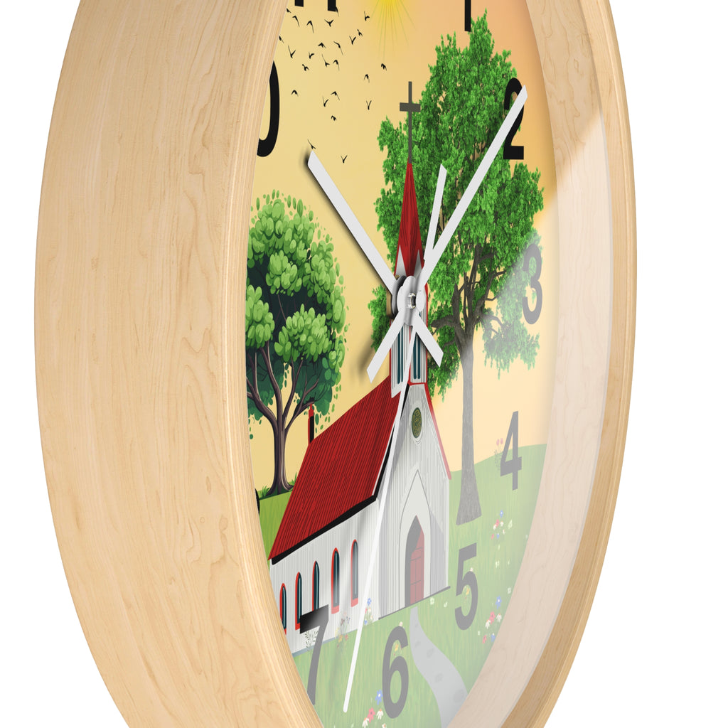 Country Chapel Wall Clock