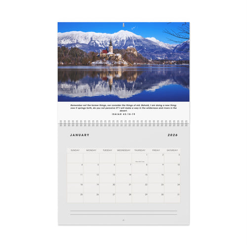 2026  Landscape Wall Calendar
