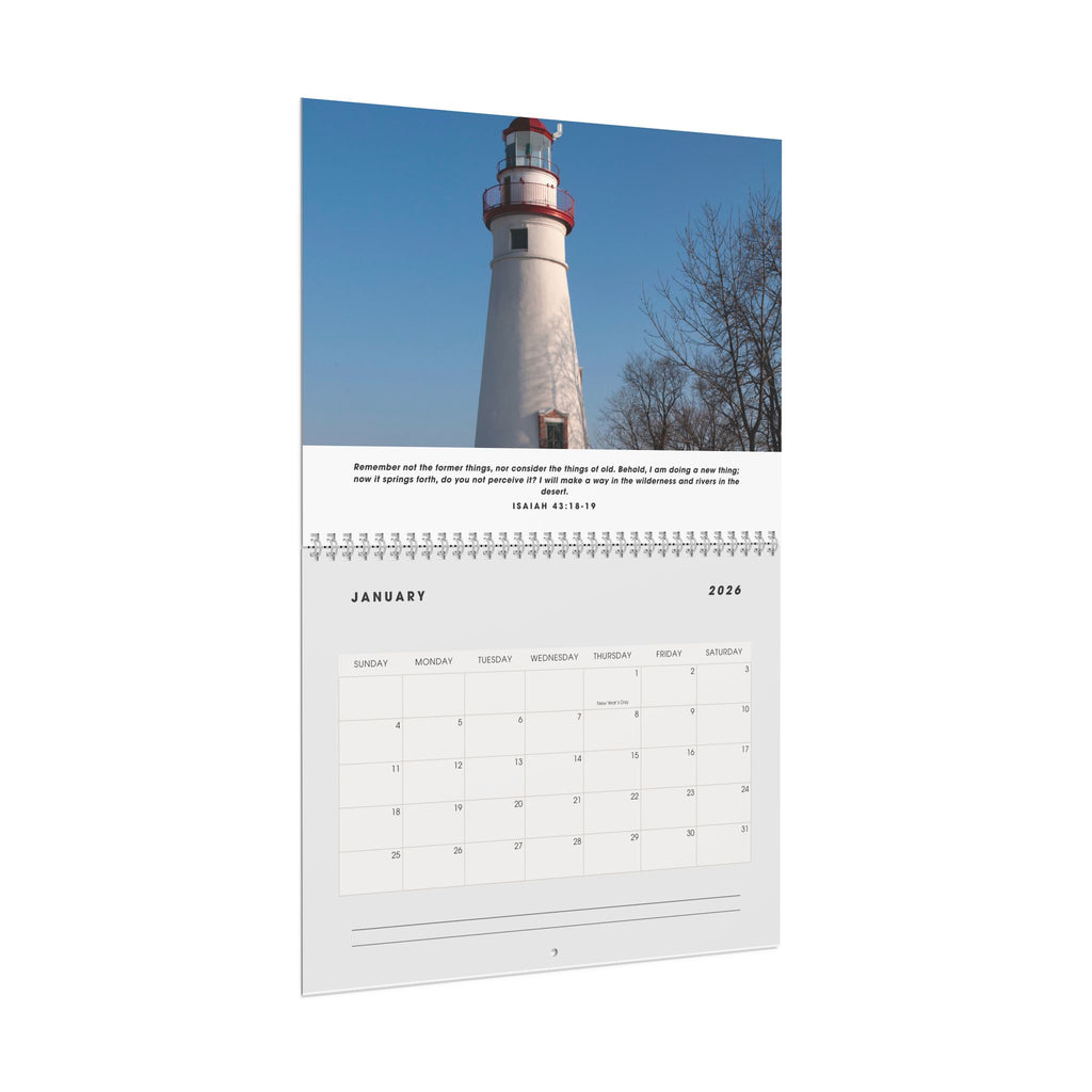 2026 Lighthouse Wall Calendar