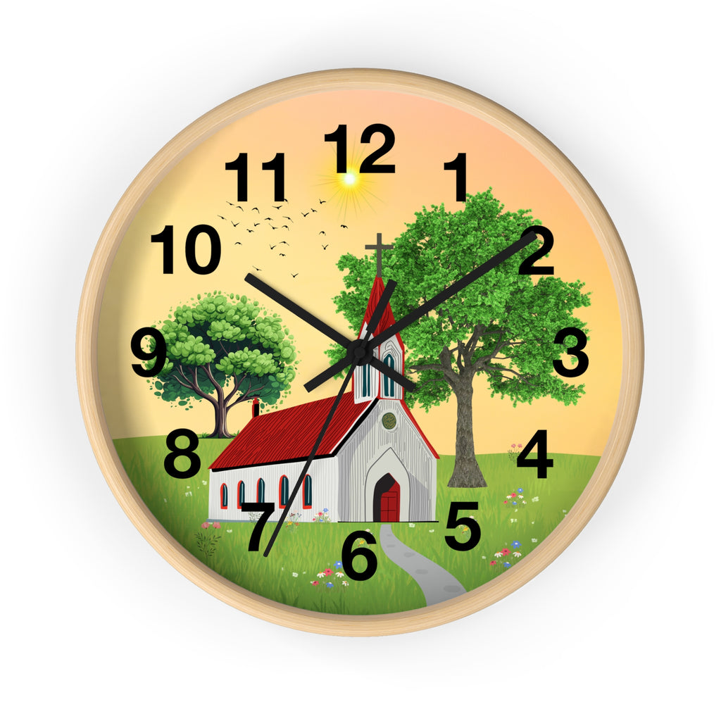 Country Chapel Wall Clock