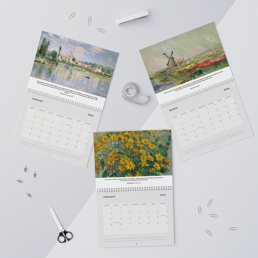 2026 Art Work Wall Calendar